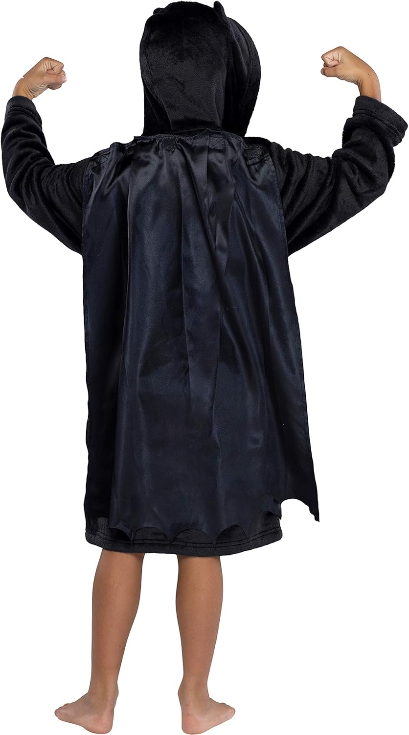 INTIMO DC Comics Kids Superhero Plush Fleece Hooded Costume Robe - Image 2