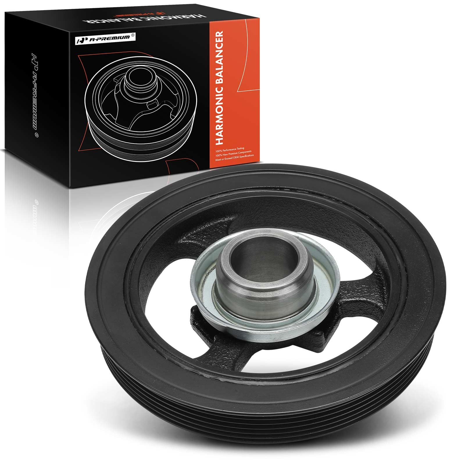 A-Premium Engine Harmonic Balancer Crankshaft Pulley Compatible with Cadillac Allante 1993, DeVille 1994-1999, Eldorado 1993-1999, Seville 1993-1999 &