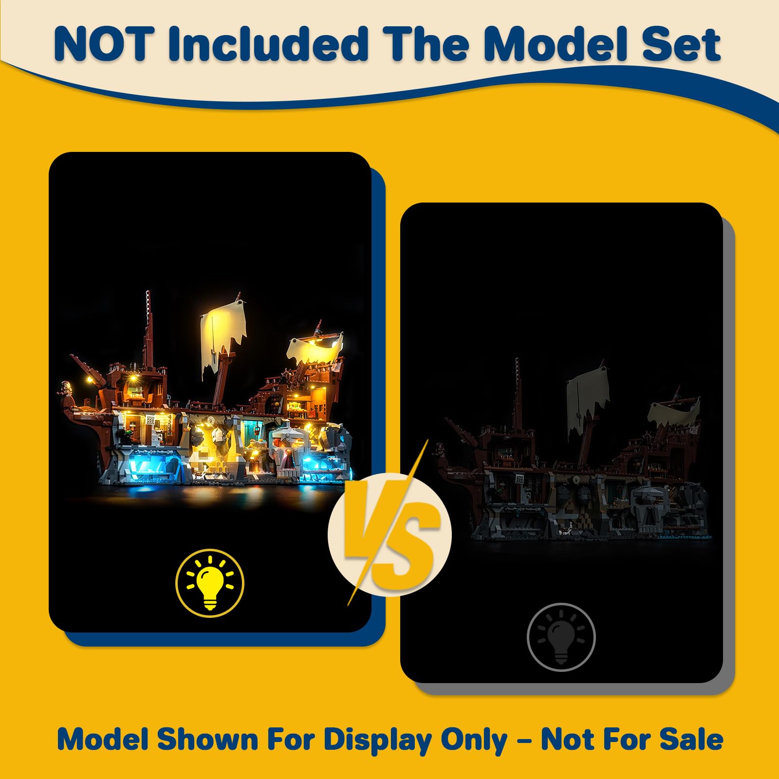 LocoLee Led Light Set Compatible with Lego 21363 The Goonies Decoration Led Decoration Lighting Kit Compatible with Lego 21363 Ideas Building Blocks Model,Only Lights Set,No Model - Image 4