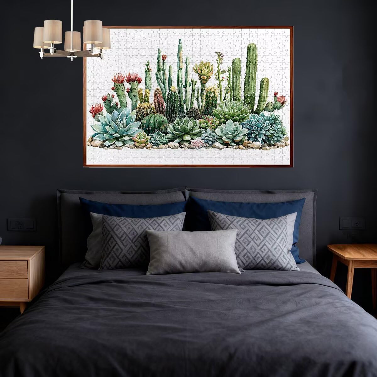 Puzzle 1500 elementów dla dorosłych Fabryka Zestaw puzzli kaktus dla dorosłych 87 x 57 cm, kolorowe, klasyczne wyzwanie edukacyjne Superior Zabawki dla Mężczyzn Wyzwanie Zabawki Rodzina Prezent
