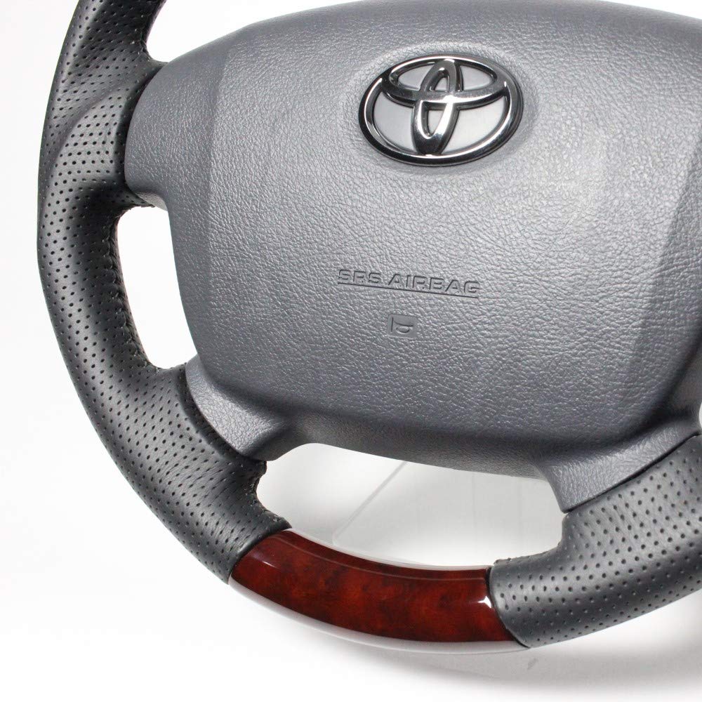 自動車 REAL(レアル)ステアリングランドクルーザー(70系)ブラックウッドプレミアムシリーズ