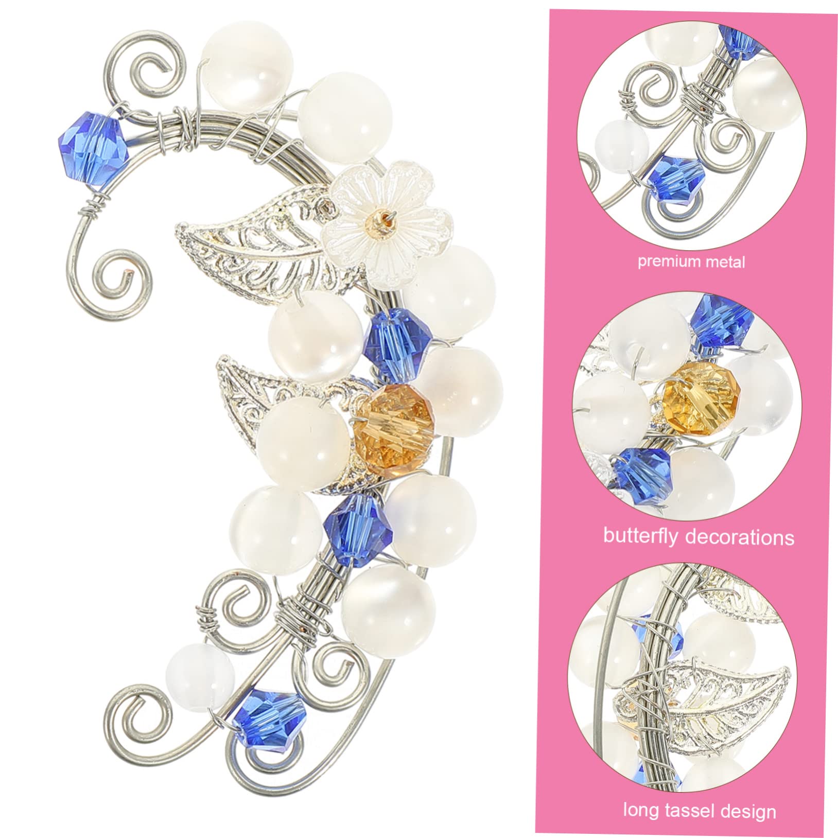 1 Pair Fairy Ear Leaf Earrings Women Non Piercing Earring Cuffs Fashion Accessories for Teen Girls