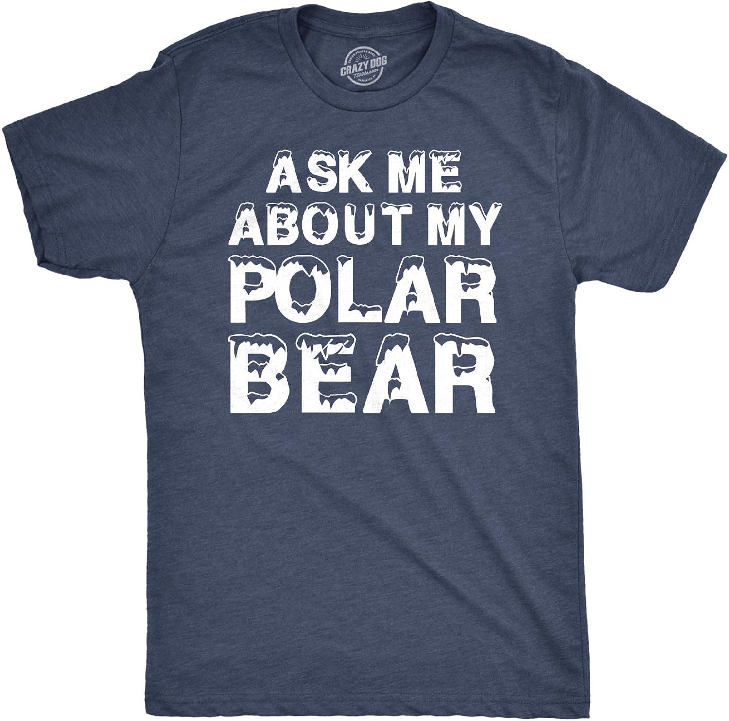 Ask Me About My Polar Bear T Shirt Funny Zoo Animal Flip Up Tee : Clothing, Shoes & Jewelry