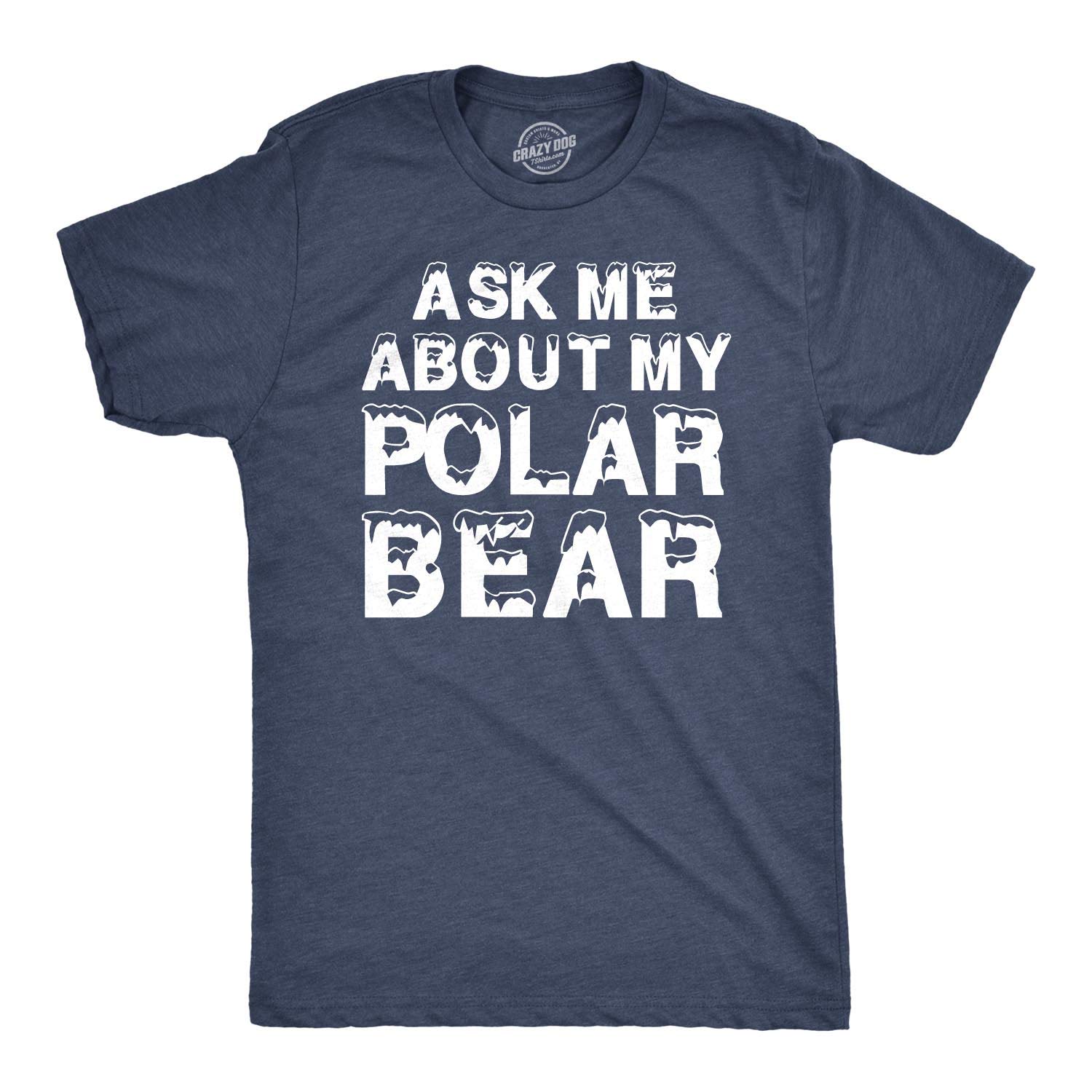 Ask Me About My Polar Bear T Shirt Funny Zoo Animal Flip Up Tee