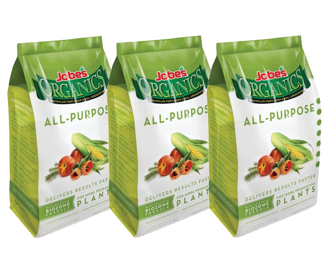 Jobe'sOrganics All Purpose Fertilizer For Plants, Shrubs 4 lb. (09526)