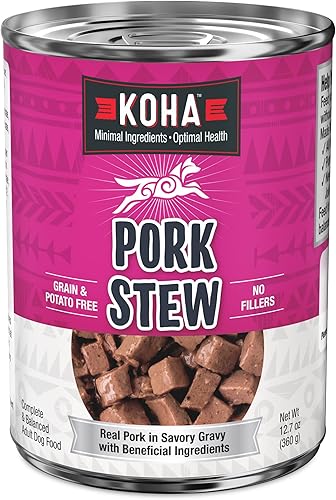 Miniatura 8 de KOHA Estofado de carne de res con ingredientes mínimos para perros, alimento para perros con alto contenido de proteínas y ingredientes limitados,