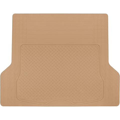 BDK Heavy Duty Rubber Cargo Mat Liner - All-Weather Trunk Protection, Trim-to-Fit Design for Cars, SUVs, Vans & Trucks - Non-Slip, Waterproof, Durable Cargo Floor Liner - 46