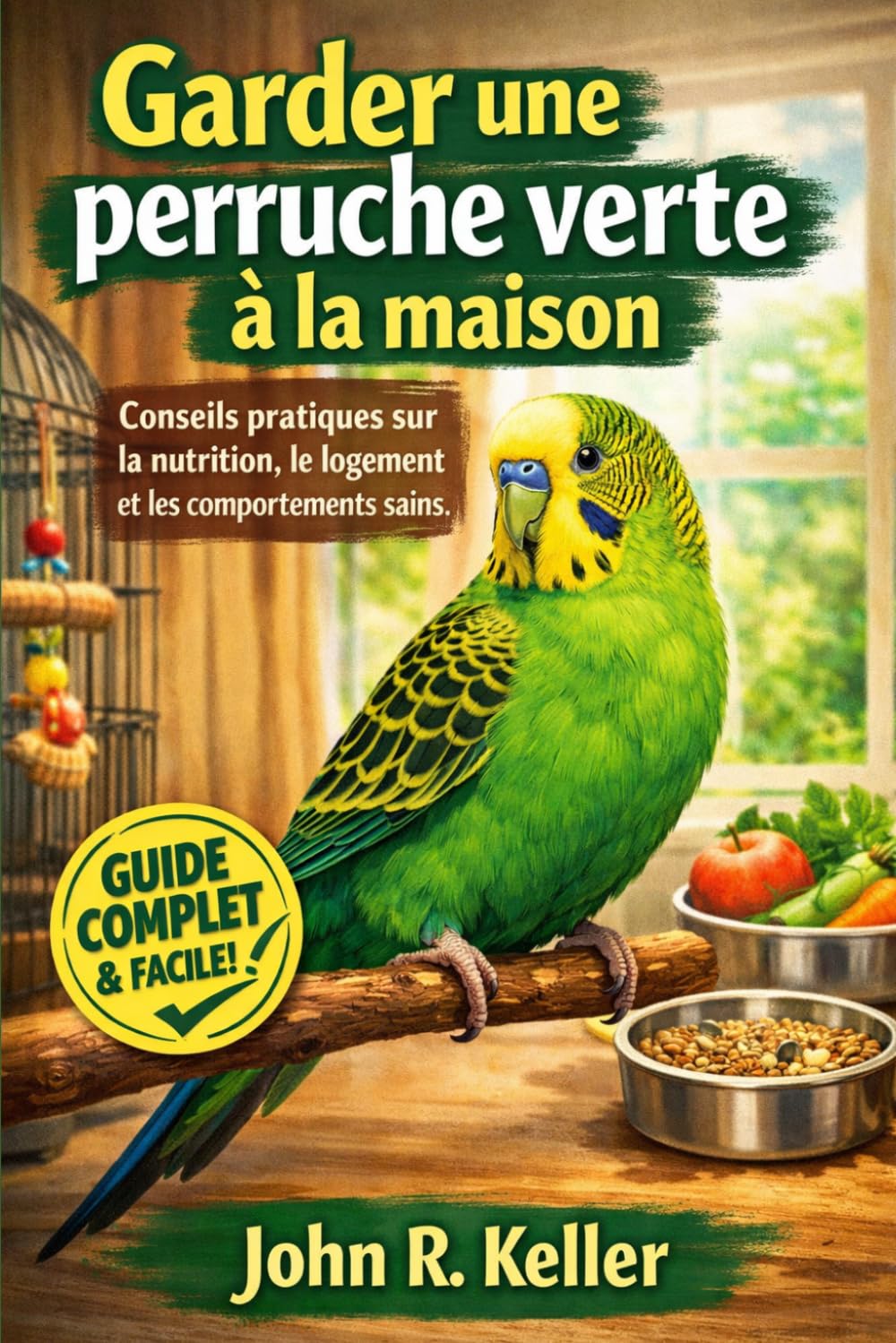 Garder une perruche verte à la maison: Conseils pratiques sur la nutrition, le logement et les comportements sains