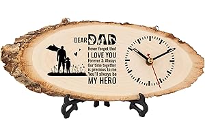 Gifts for Dad Wooden Clock, Dad Gifts for Birthday, Dad Birthday Gift