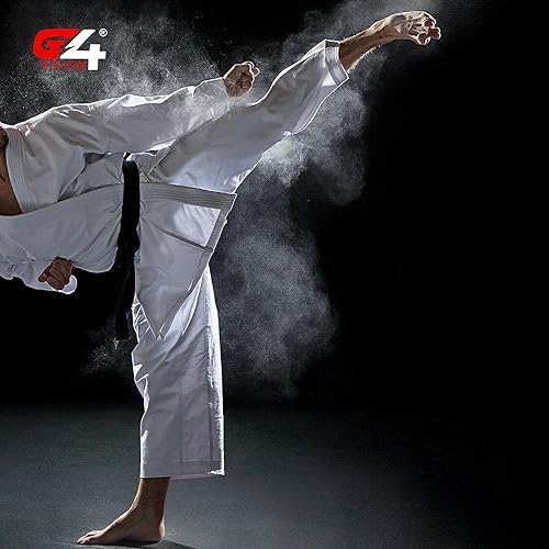 Miniatura 6 de G4 VISION Pantalones de karate de artes marciales pantalones de karate para estudiantes de algodón GI Aikido Kids Pant Kung Fu Adultos Kimono