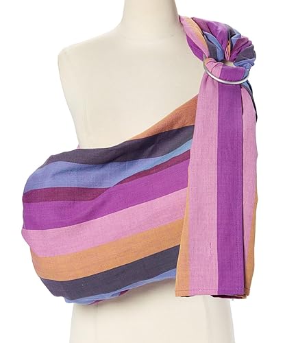 Miniatura 23 de Hip Baby Wrap Portabebés Ring Sling para bebés y niños pequeños – Hermoso, 100% algodón suave, portabebés para bebés de 8 a 35 libras – Regalo
