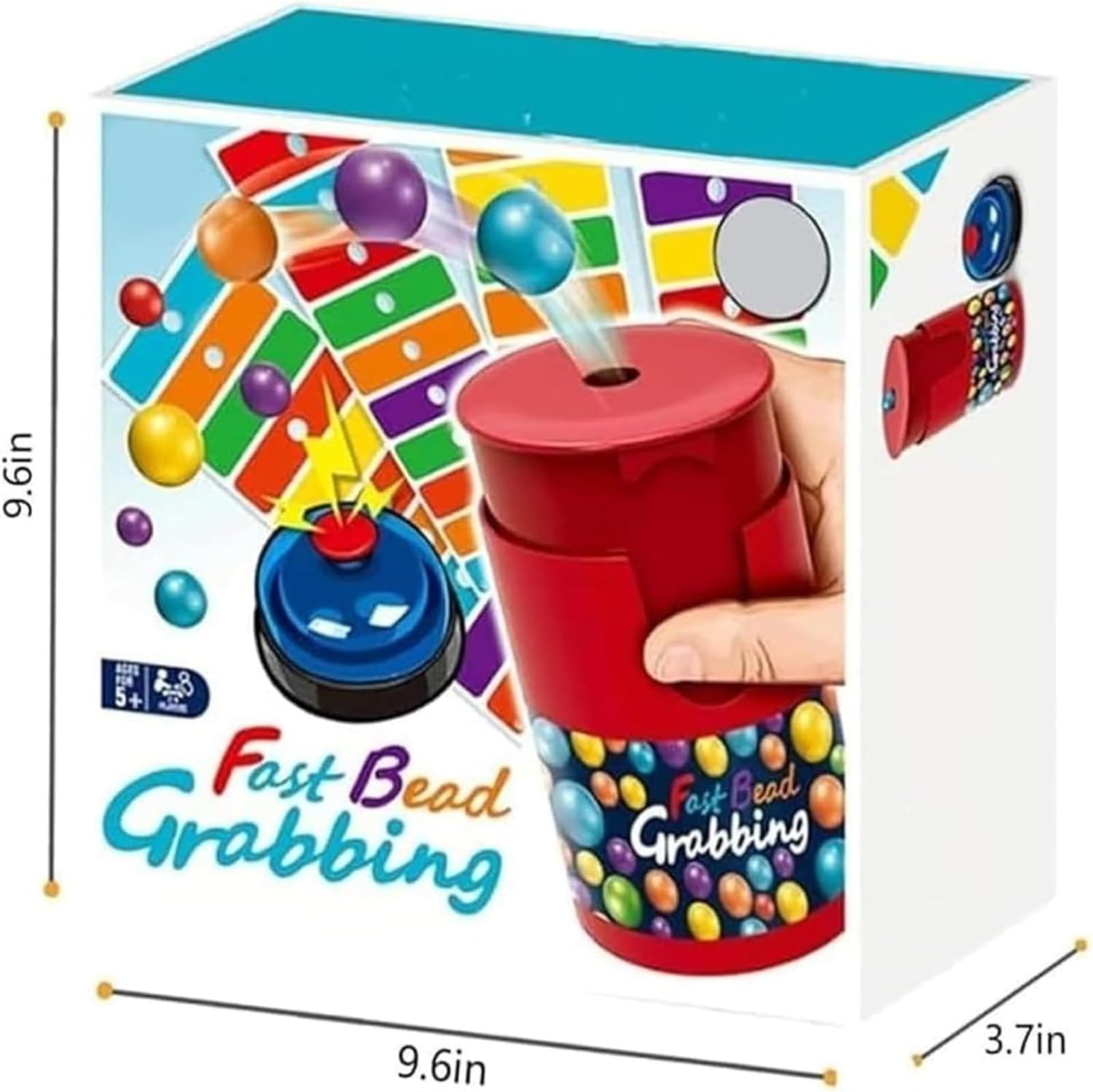 Générique Fast Bead Grabbing Game - Ensemble de Bingo des Couleurs, Aiguisez Vos réflexes et la Coordination œil-Main, pour Les fêtes de Groupe et en Famille