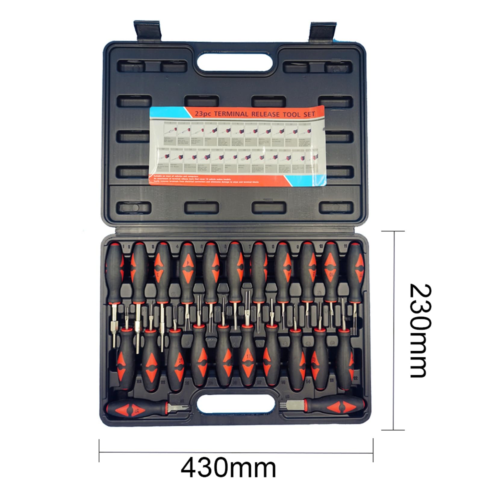 YWBL-WH Kit de Herramientas de Extracción de Terminales con Puntas de Acero Inoxidable, Juego de Herramientas de Expulsión de Terminales, Herramienta de Extracción de Conectores de