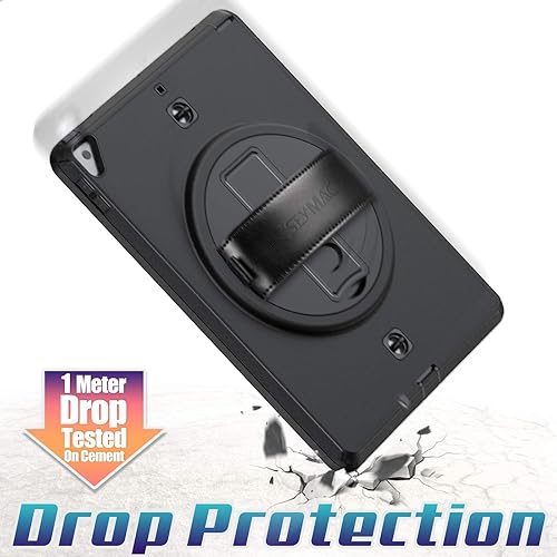 Miniatura 6 de SEYMAC stock Funda para iPad de 9ª/8ª/7ª generación de 10.2 pulgadas 2021/2020/2019, funda de cuerpo completo con soporte giratorio de 360º y correa