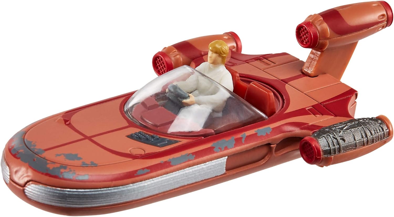 Hot Wheels Star Wars Starships Luke Skywalker's Landspeeder with Flight Stand