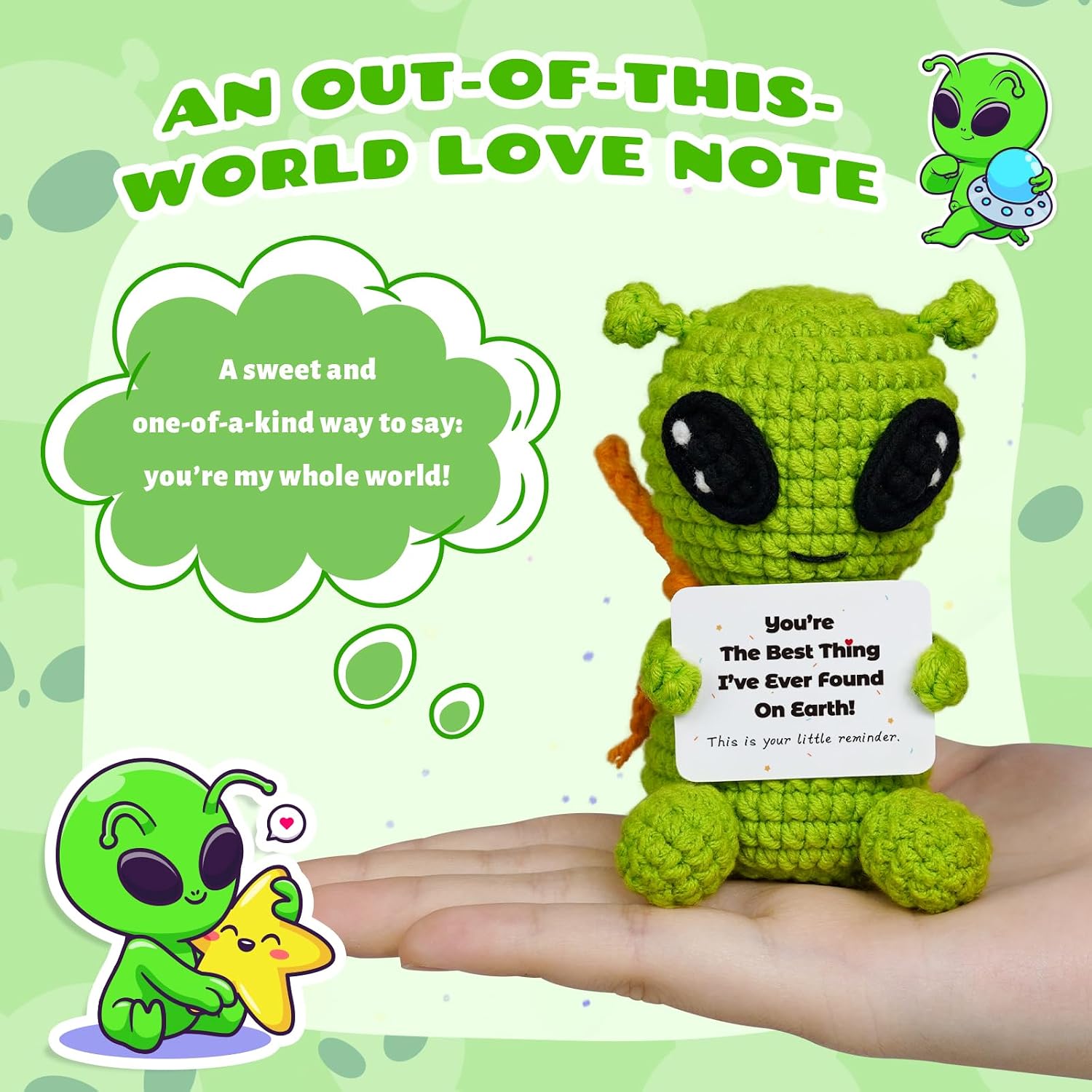 Gifts for Him Her Boyfriend Girlfriend Crochet Alien image 5