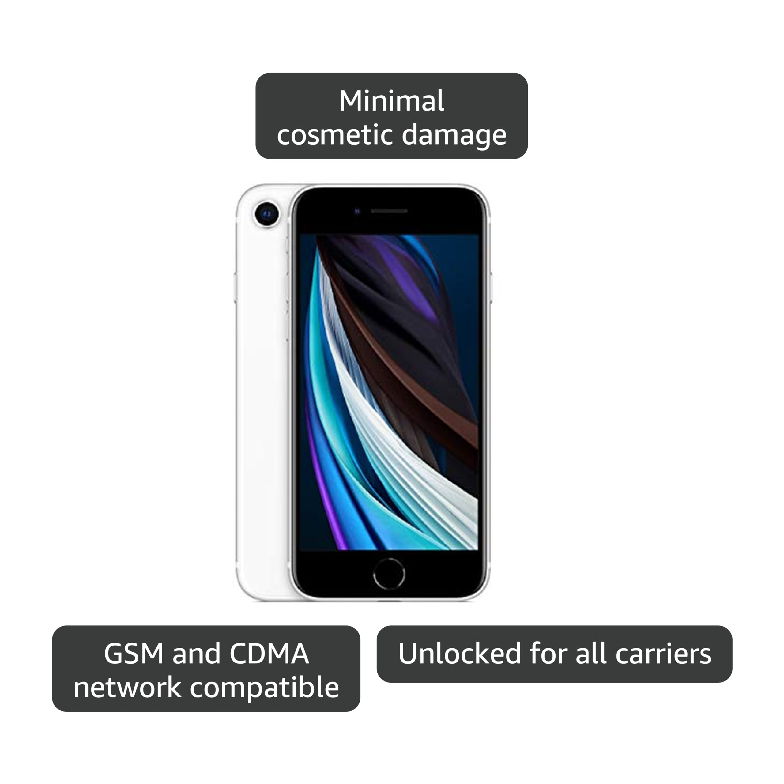 Amazon.com: Apple iPhone SE (2nd Generation), 128GB, White