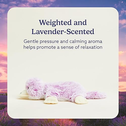 Miniatura 3 de warmies Microwavable & Weighted Stuffed Animals, Platypus - Heated Stuffed Animal Plushie for Warmth & Comfort - Cute Soft Plush Toys for Adults &