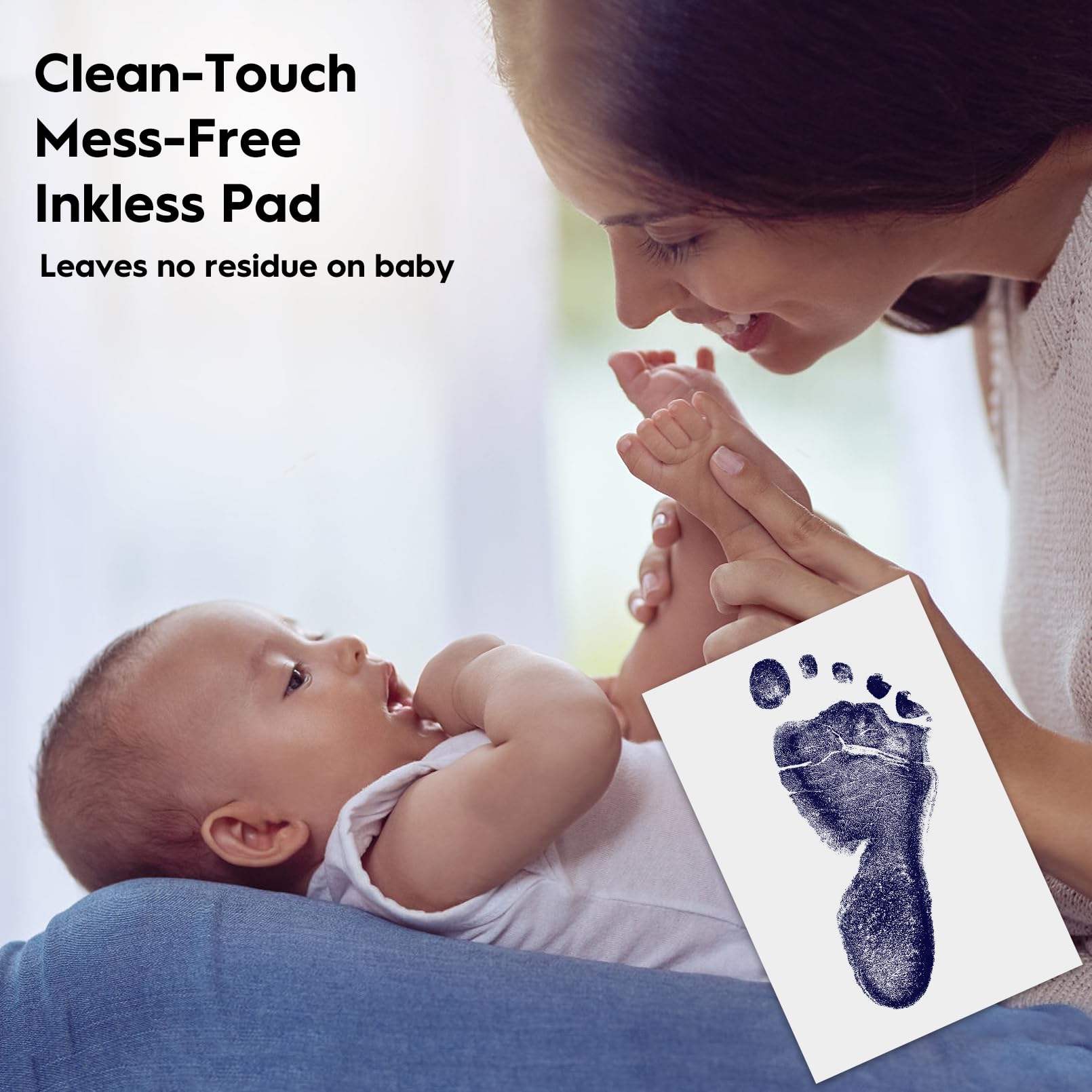 TATUNER Baby Hand and Footprint Kit Inkless - Mess Free Ink Pad, Paw Print Kit for Dogs and Cats, Safe Clean Touch Ink Pads for Newborn Handprints — view 29