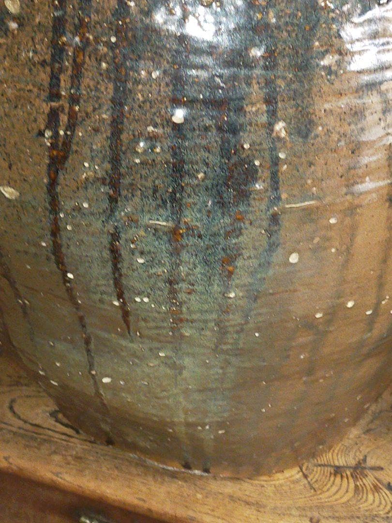 Amazon.co.jp: 古瀬戸 三耳壺 壷 473mm 花瓶 骨董 古玩 中国