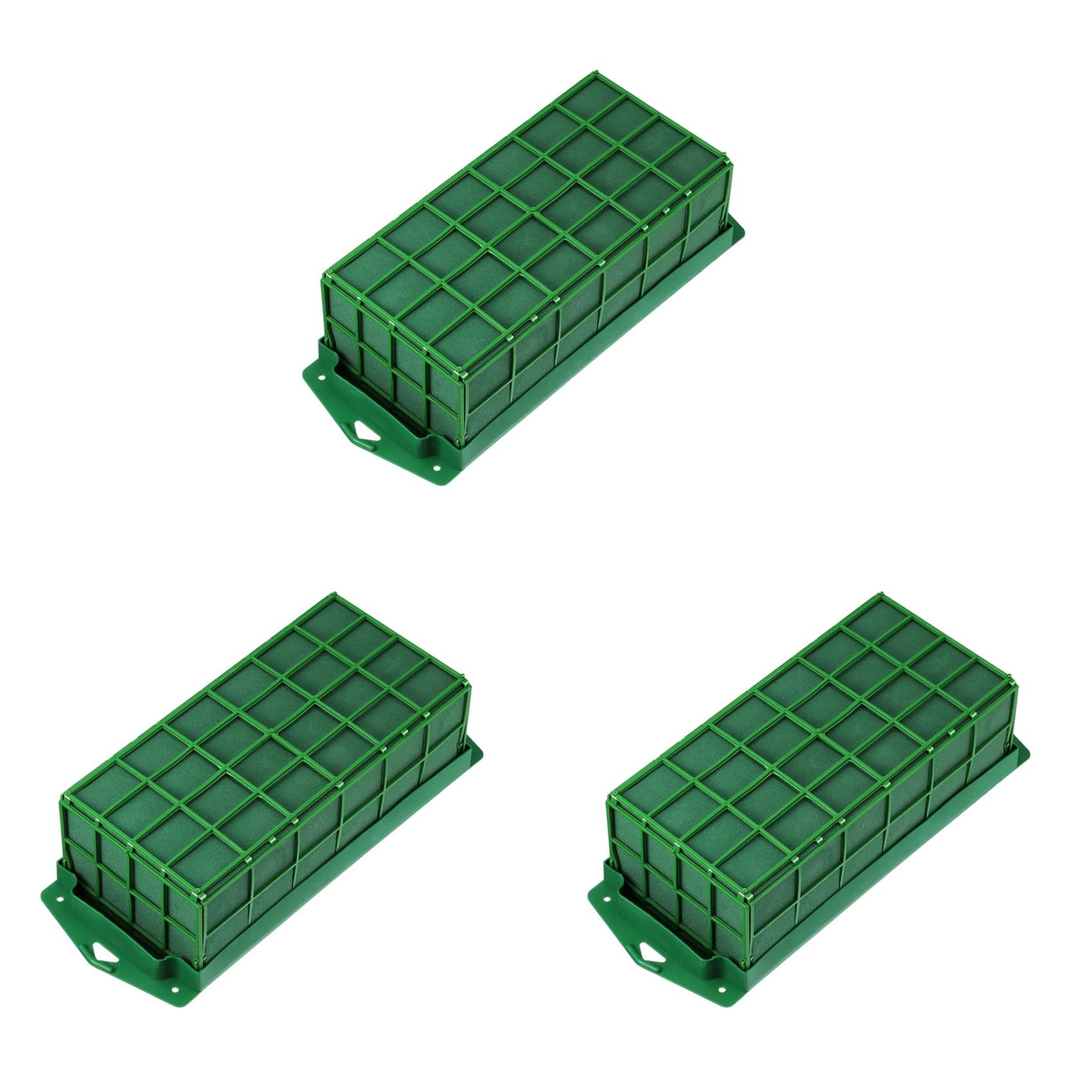 Vjsujehgy 3 Pcs Floral Foam Cage Flower Holder with Floral Foam for Flowers Cage Bowl for Table Centerpiece Floral Arrangement
