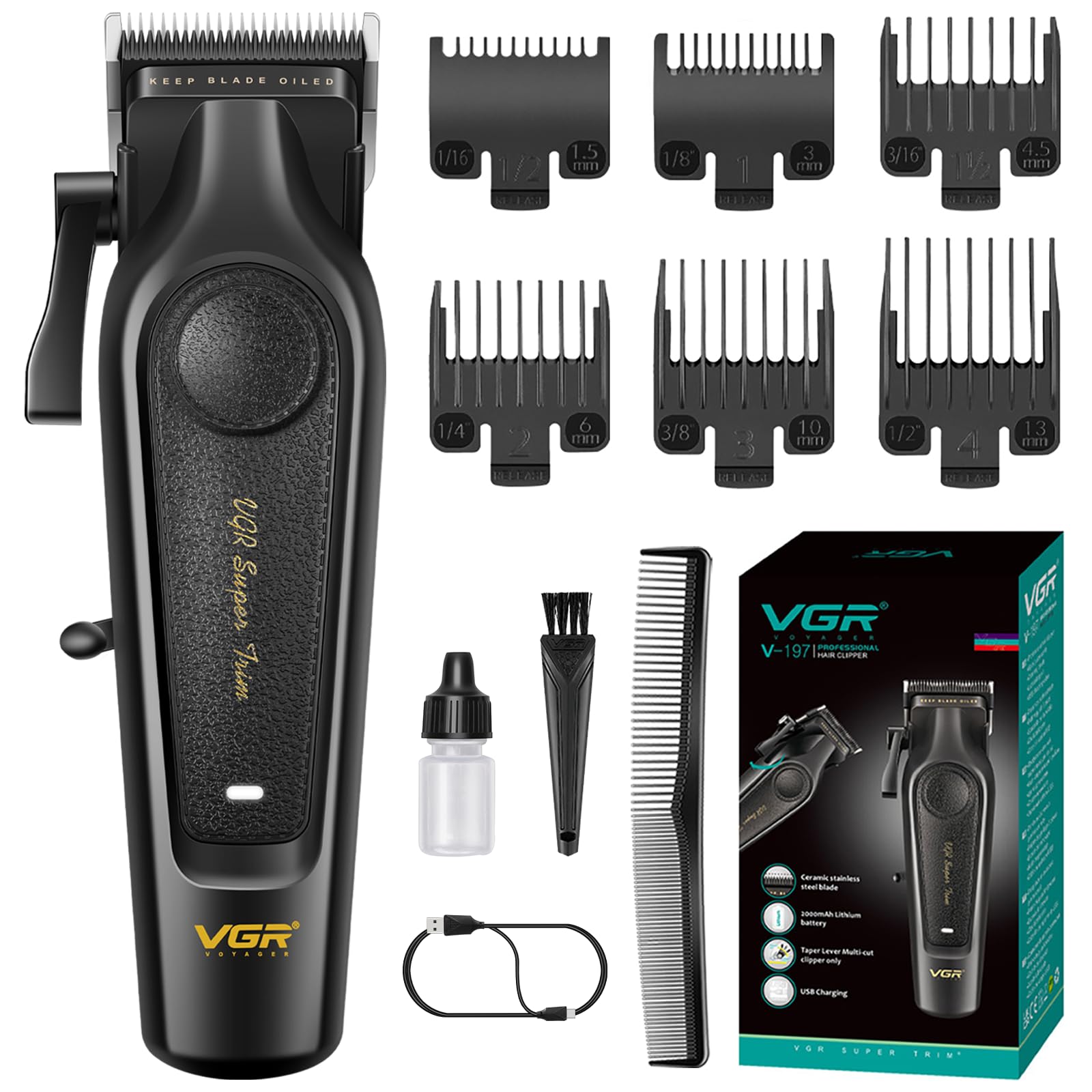 Amazon.co.jp: VGR 197 プロフェッショナルヘアクリッパー 男性用