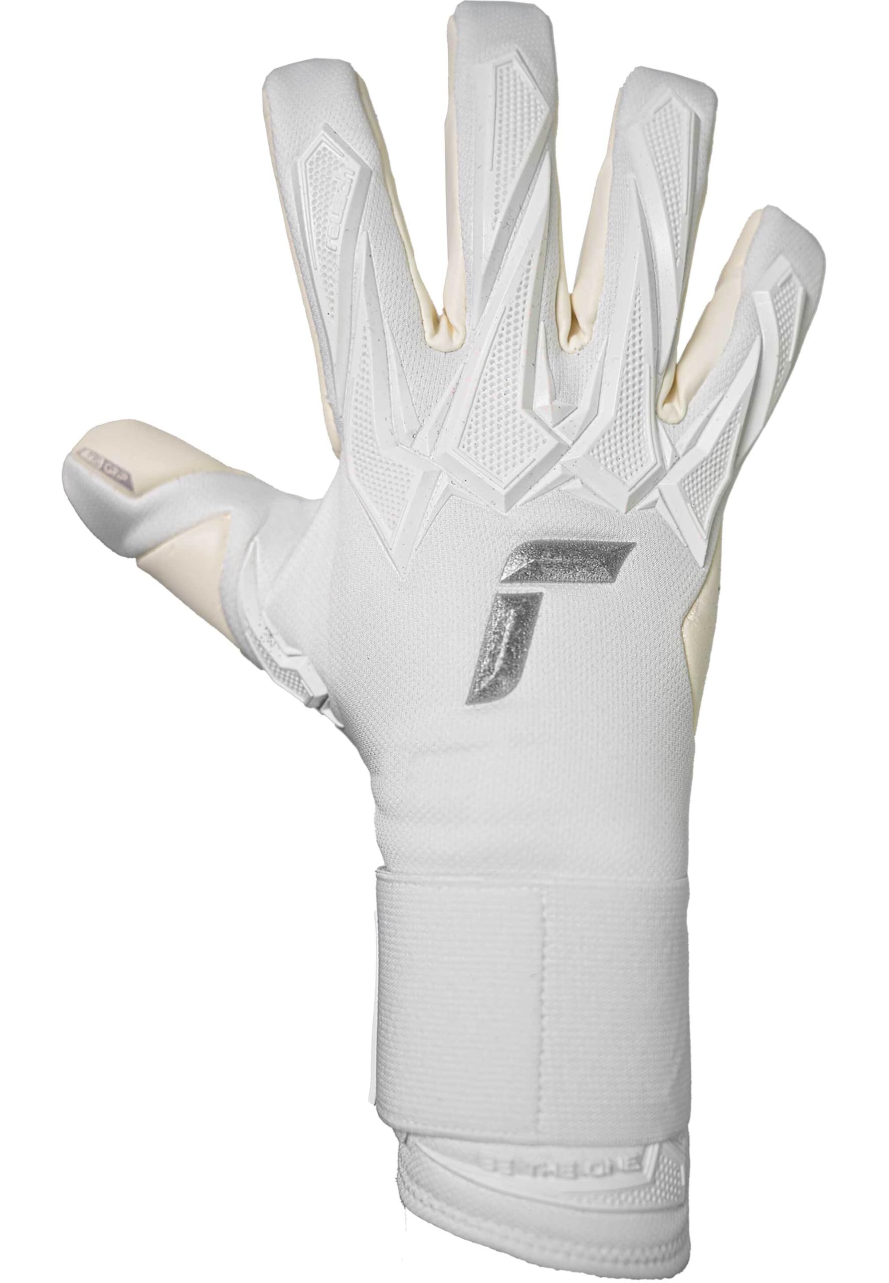 Reusch Guanti da portiere professionale adulti|ottima presa e tenuta sicura | Schiuma adesiva professionale da 4 mm, per allenamenti e partite, per erba sintetica e naturale, Taglie 7-11, Raptor Pro