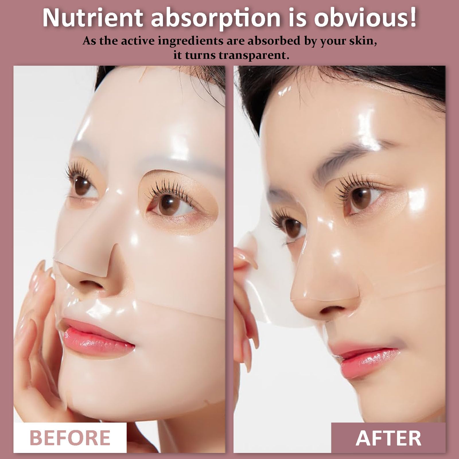 Bio Collagen Face Mask Overnight, Korean Glass Skin Collagen Real Deep Face Masks Skincare, Korean Skincare, Fights Wrinkles - Image 4