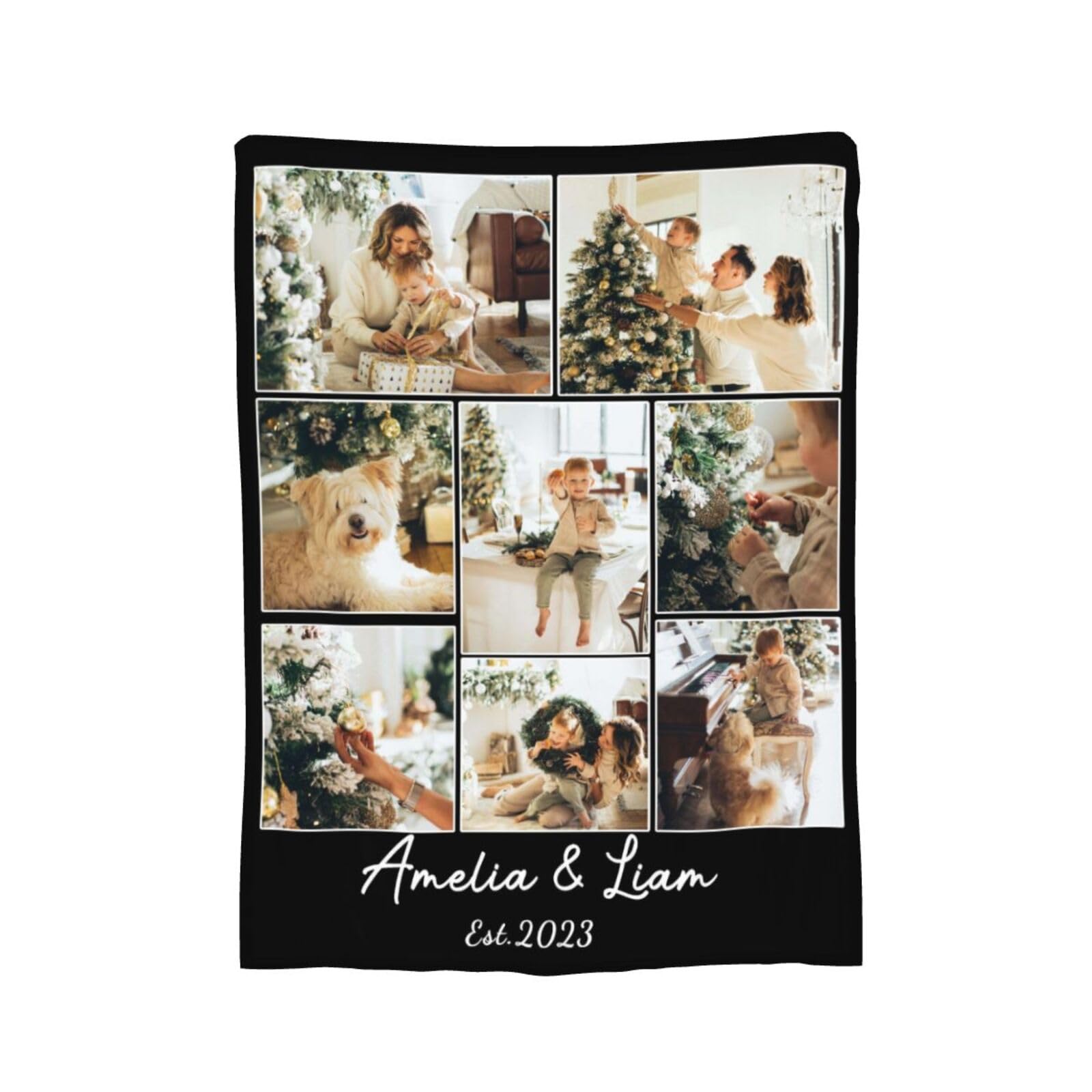 Dfggagdhs Personalized Name & Photo blanket,Warm Comfort Throw blanket,Soft Baby blanket,Romantic Gifts for Girlfriend,Daily Use Home blanket
