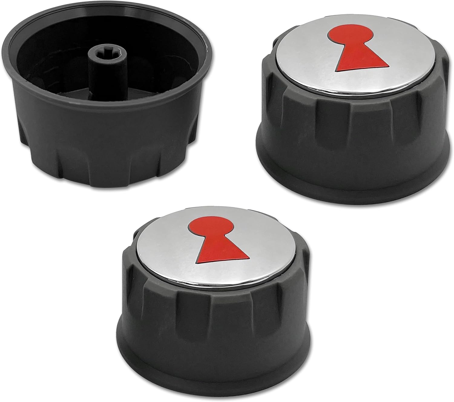 ShineUs Control Knobs 69893 Compatible with Weber Spirit 200 & 300 Series (with Up Front Controls) Years 2013 and Newer(Set of 3)