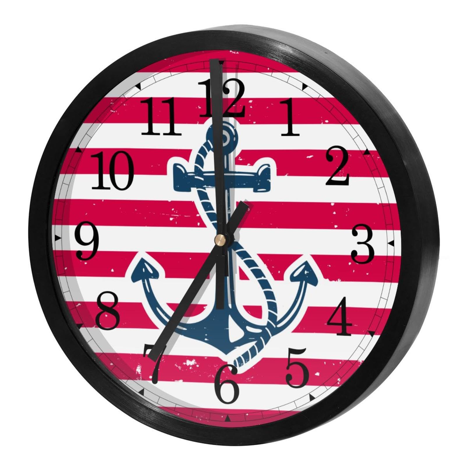 Horloge murale sans tic-tac à piles avec mouvement quartz de précision
