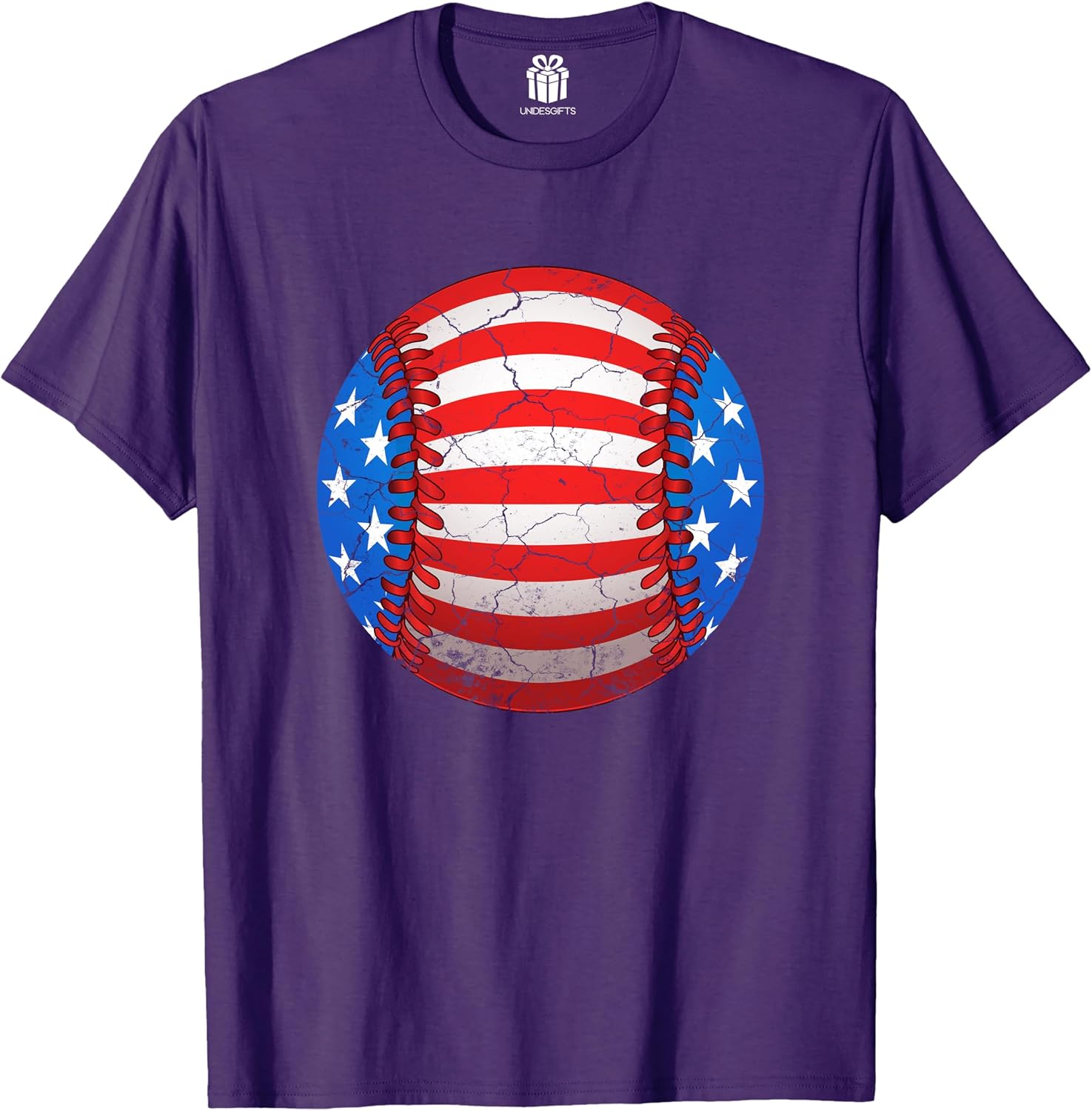 Baseball American Flag 4th July Shirt for Men Women Kids Boys Girls Funny Gift for Son Dad Husband Baseball Lover
