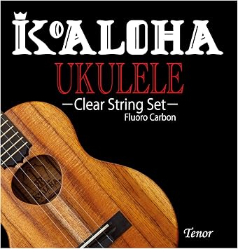 KoAloha FLK-TLG Ukulele Low-G String Set for Tenor Koaloha Ukulele, Pre-Loaded Strings, Clear Fluorocarbon