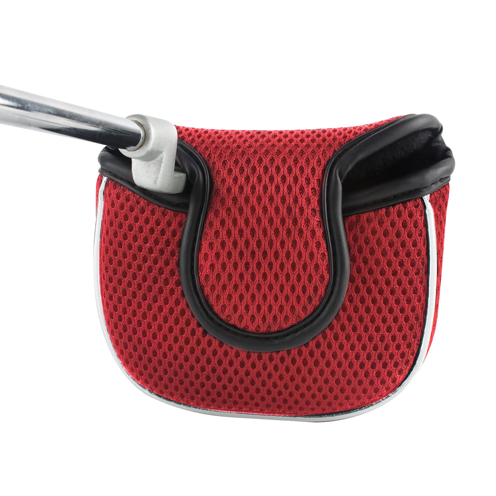 Andux Mesh Mallet Putter copertura Golf Putter testa copre rosso, piazza MT/TG14