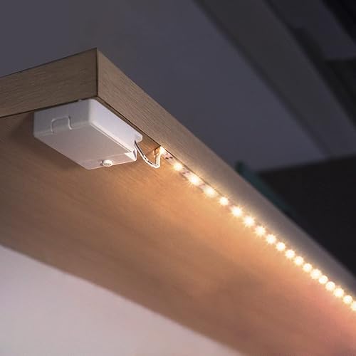 Miniatura 5 de Toyunia Battery Powered LED Strip Lights Battery LED Light Stick on Lights Under Cabinet Light for Kitchen Battery Operated LED Strip Lights Warm
