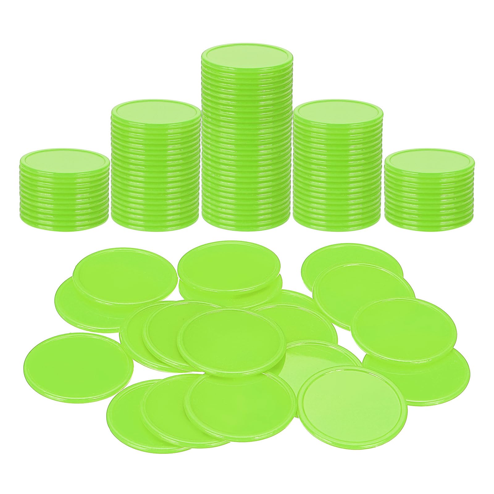 Muiltvoe Plastic Poker Chips, Learning Counters Counting Counters Disk Marker Opaque Game Token for Game Play Math Counting