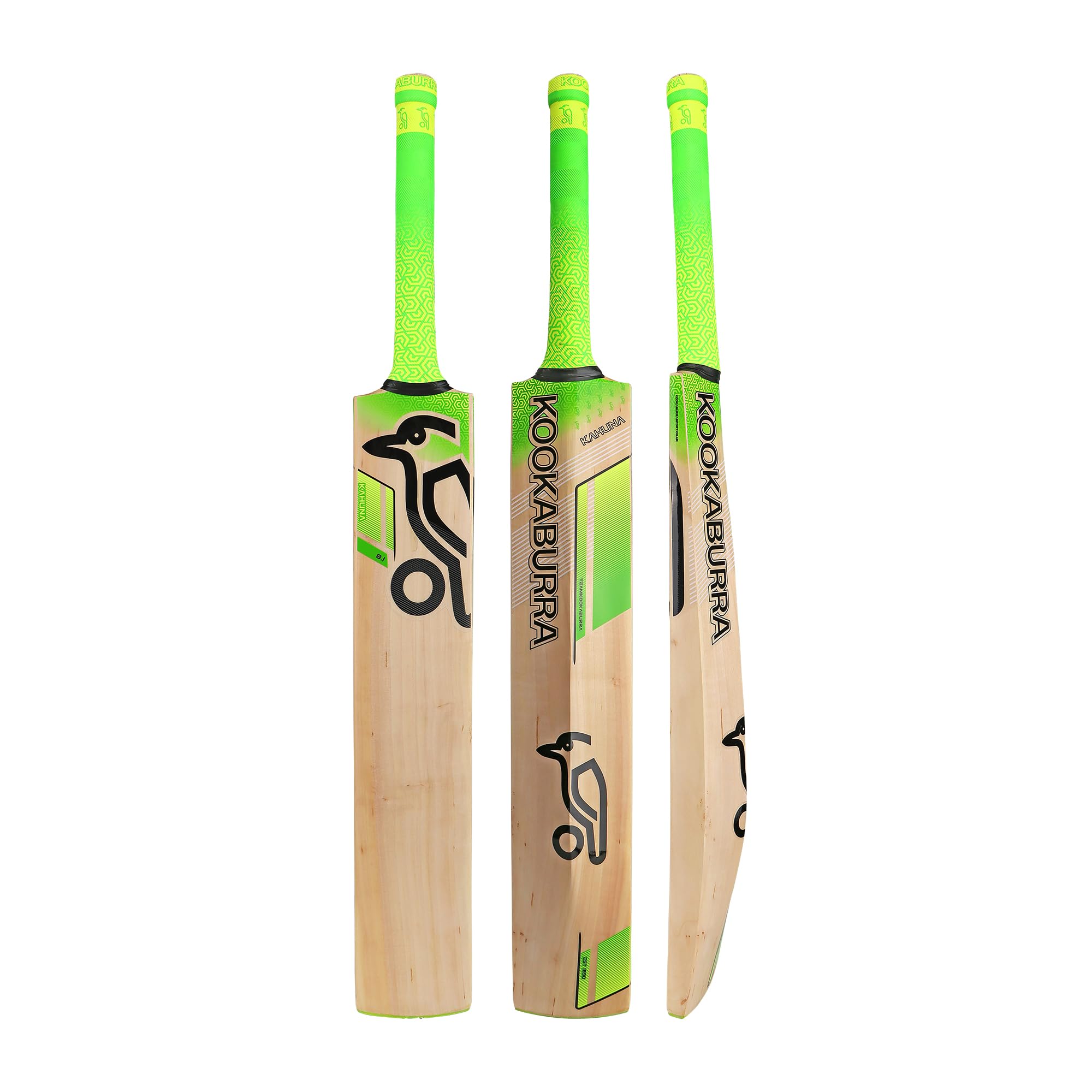 Kookaburra Kahuna 8.1 Cricket Bat - Size 5, Lime Green