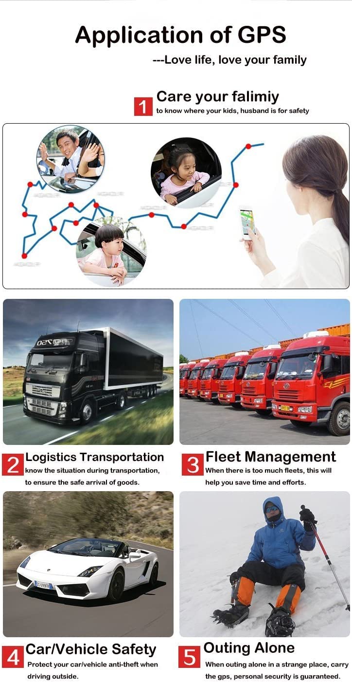 Micro Localizzatore GPS, Professionale GPS Tracker per Auto, Bambini, Anziani, Zainetto, Valigia, Tracciatore di Posizione in Tempo Reale, Impermeabile e antifurto, Magnete, App Gratuita, TK913