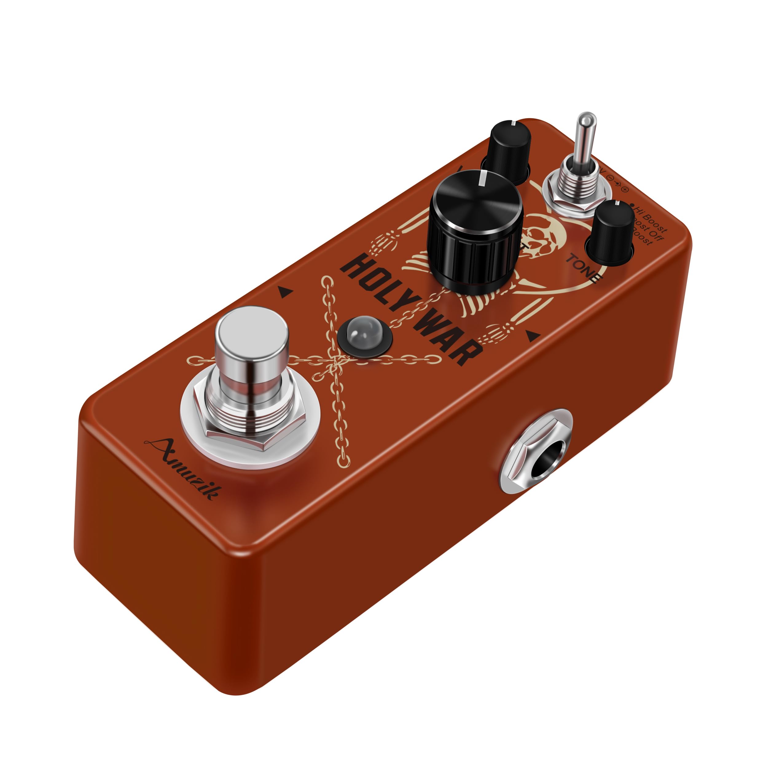 Holy War Heavy Metal Distortion Pedal High Gain Distortion Simulation Distortion Pedal Best Metal Sound 3 Mode Pedal Guitar Accessories Classic 80's Metal Sound For Electric Guitars And Basses : Musical