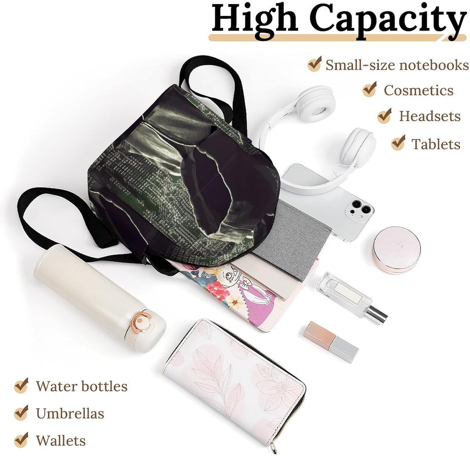 Waterproof Mini Backpack for Women - 10 Inch Oxford Lightweight Daypack Cute Bag Small Daypack Hacker Small Backpack Purse for Travel Work Weekender