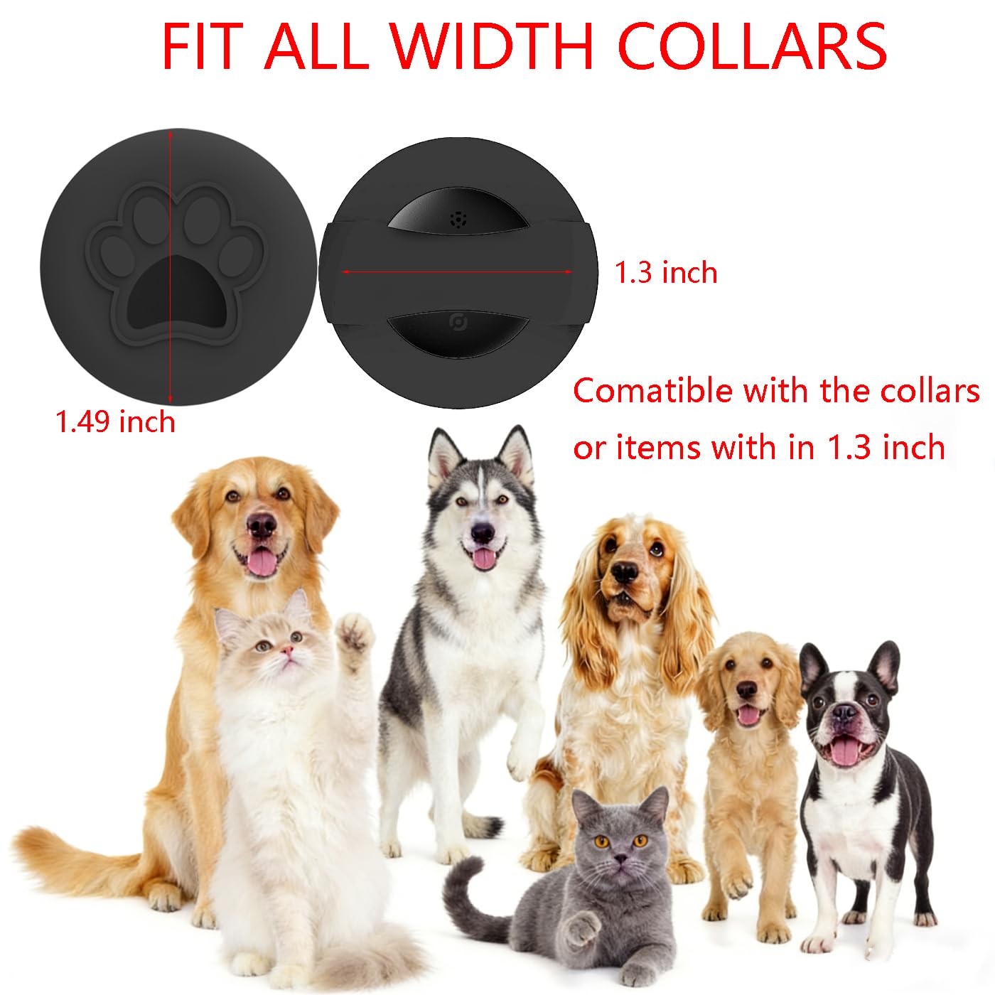 Dog Trackers Smart Pet Tracker for Collar Dog Trackers Pet Location Tracker with Holder No Monthly Fee Compatible with Apple Find My (iOS Only Not for Android) Anti-Lost Device for Pets Bag Straps - image 5