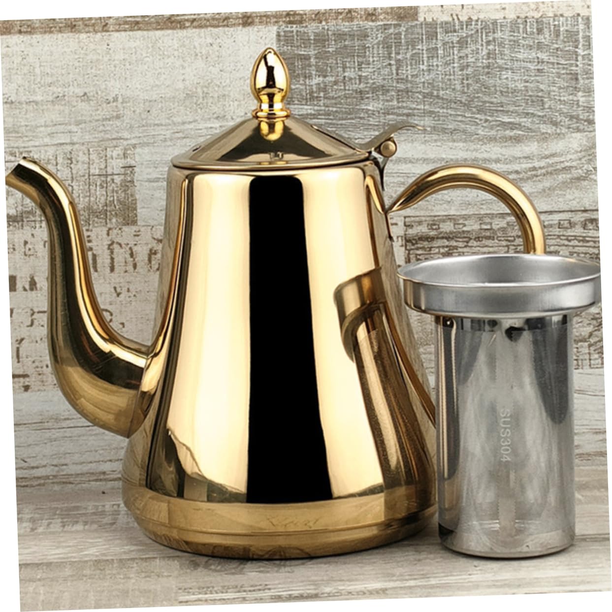 VINTORKY Coffee Kettle Coffee Supplies Stainless Steel Coffee Bar Supplies Metal Coffee Pot