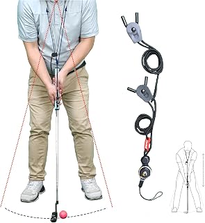 Golf Swing Training Rope Putting Sling Swing Posture Correction Trainer Putting Training Aids Adjustable Golf Practice Rope