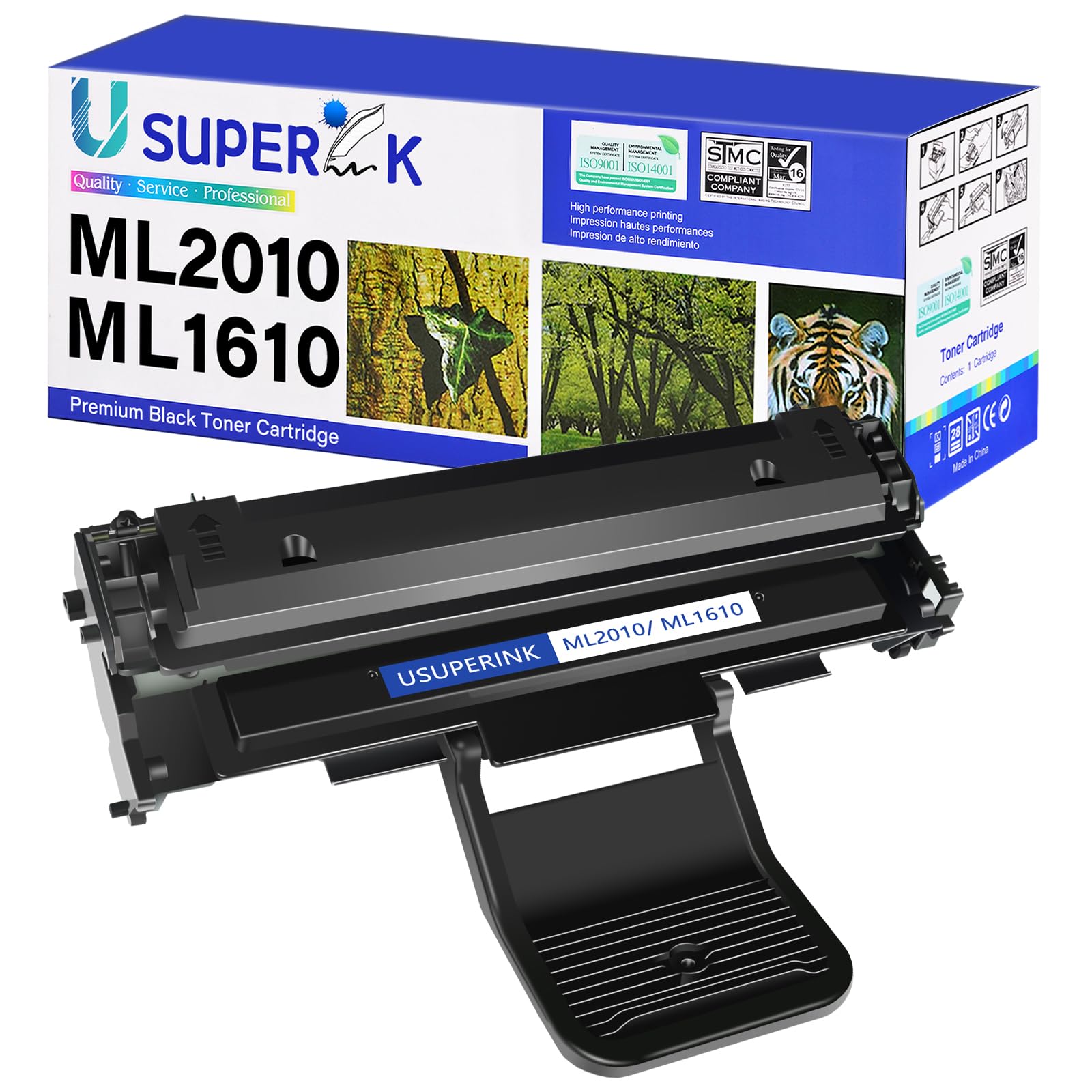 Toner Cartridge Replacement Compatible for Samsung ML2010 ML1610 use with ML-2510 ML-2010 ML-2010D3 ML-2010P ML-2010R ML-2010PR ML-1610 Series Printers (Black, 1-Pack)