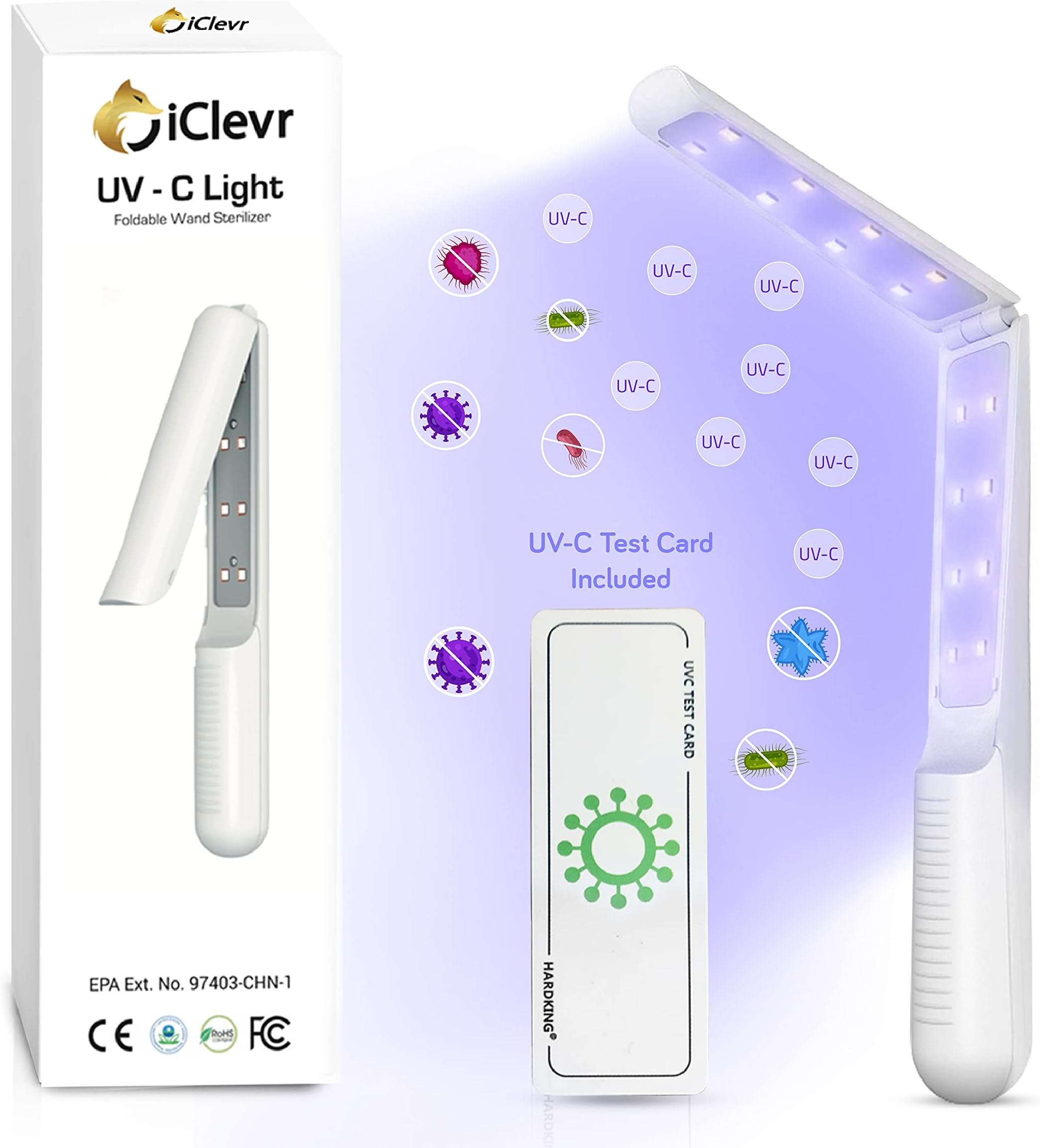 Rveal UVILIZER Wand UV Light Sanitizer & Portable