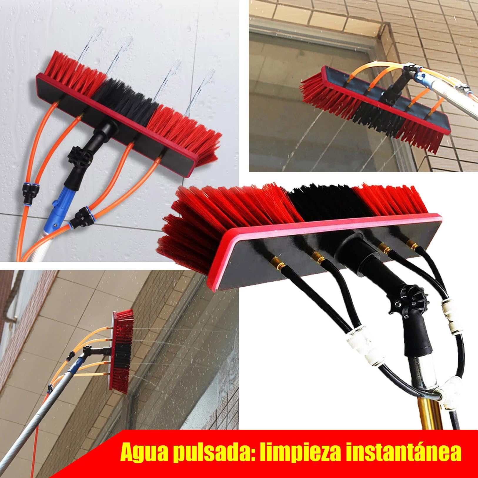 Signa - Spazzola da 55 cm, per pulizia pannelli solari, camion, lavaggio serre, negozi, multiuso, allungabile per una facile pulizia