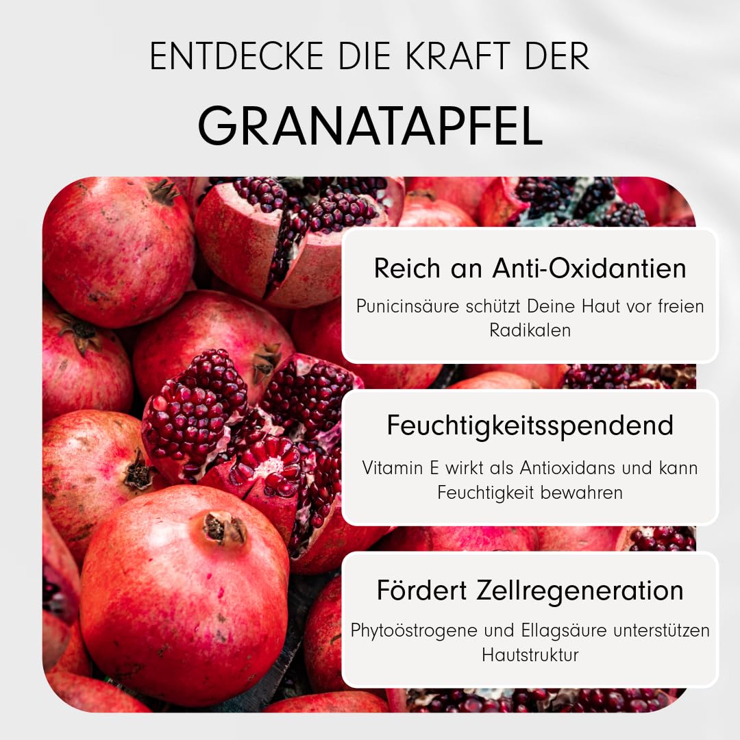 Granatapfel Gesichtsöl BIO (2x30ml Geschenkset) - Garden of Oils® - Vitalisierend & straffend - Granatapfelkern Gesichtspflege - Made in Germany …