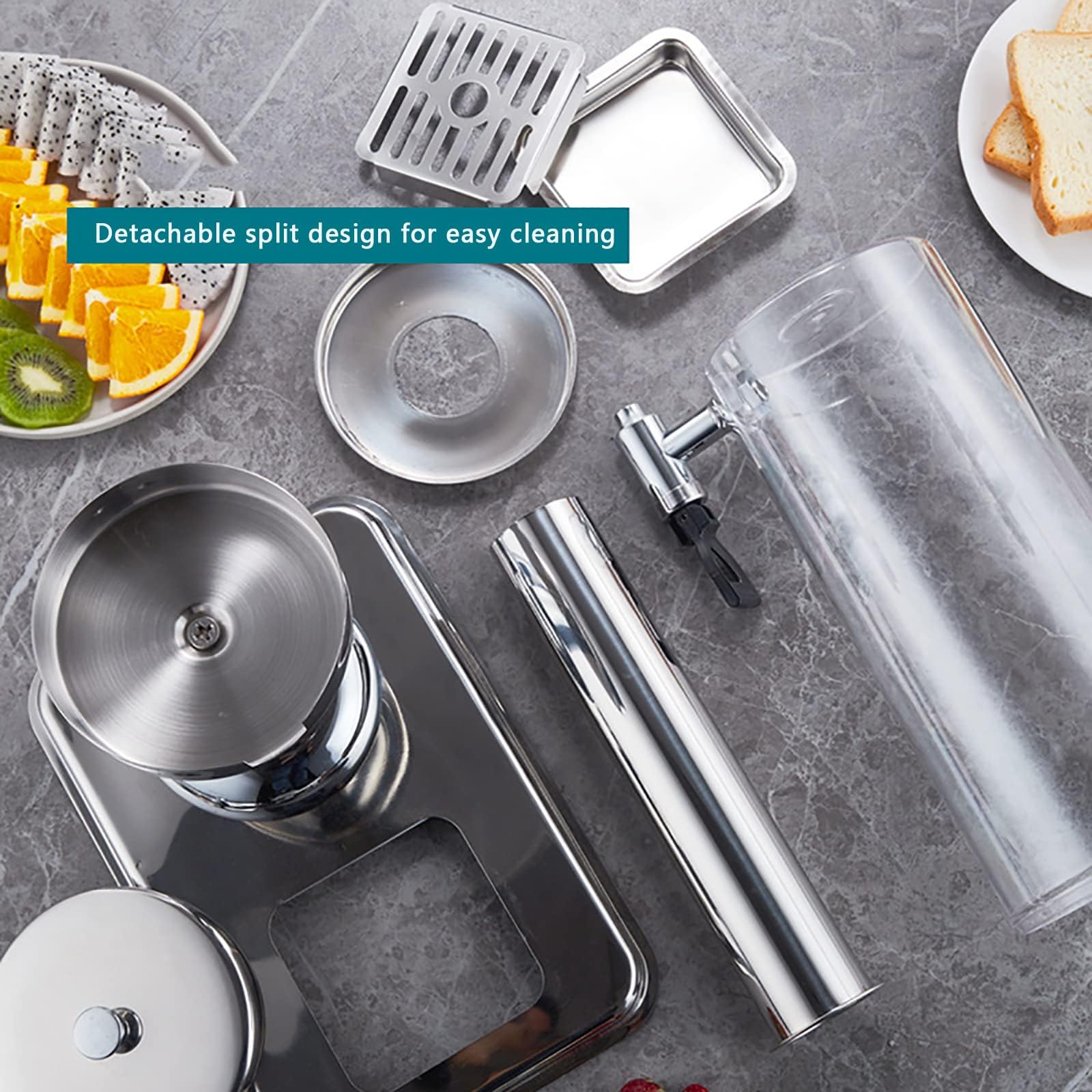 Dispensadores de bebidas de acero inoxidable, máquina comercial de bebidas frías de 3 litros, dispensador de zumo de frutas con soporte y grifo, for el hogar, restaurante y fiesta