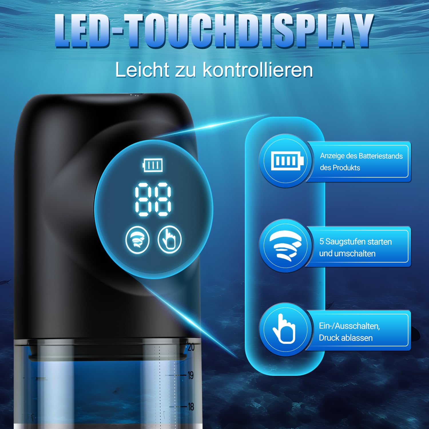 Pompe à Pénis Automatique APP, Masturbateur Homme, Vaginette Ultra Réaliste, Sextoy Agrandir le Pénis