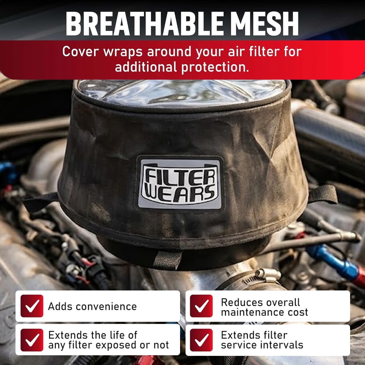 FILTERWEARS Pre-Filter F115K For SPECTRE Air Filters 8161, 8162, 8166, 8168